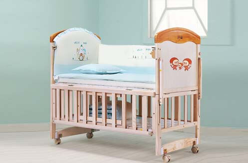 Giường cũi trẻ em bằng gỗ cao cấp HP-807