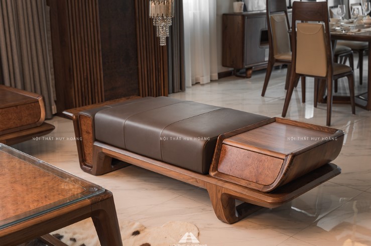 sofa gỗ óc chó